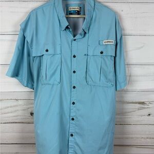 Magellan Outdoors Light teal Casual Button Down Shirt